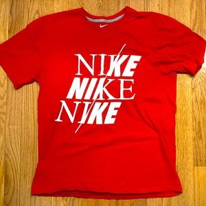 Nike red tee shirt